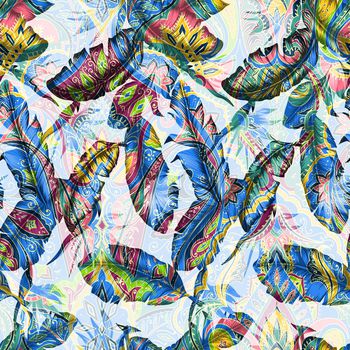 抽象印花华亿平台图片