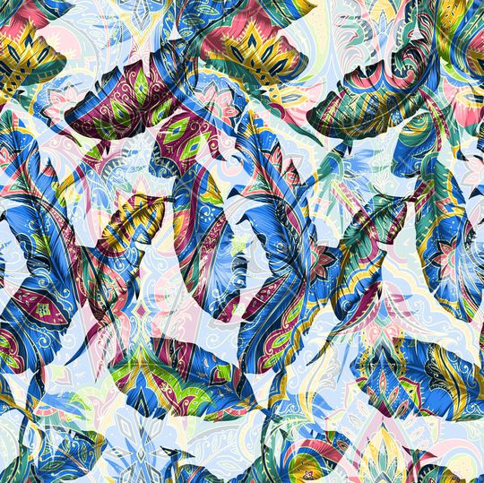 抽象印花华亿平台图片