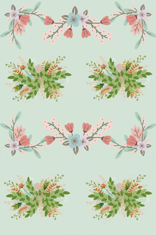 清爽底花卉印花华亿平台图片