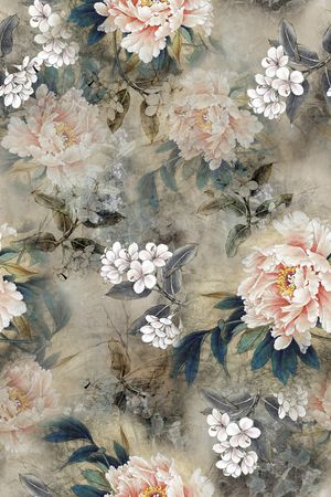 中国风印花华亿平台图片