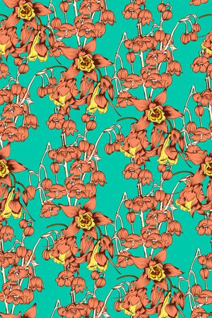 彩底花卉印花华亿平台图片