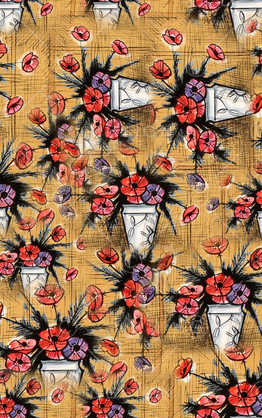 小碎花印花华亿平台图片