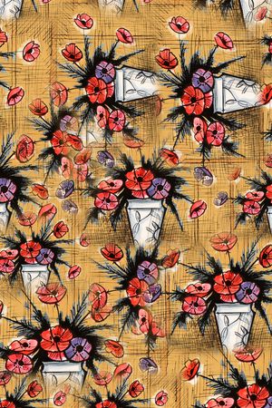 小碎花印花华亿平台图片