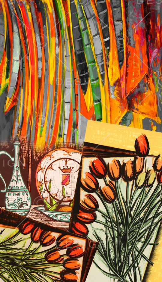 抽象印花华亿平台图片