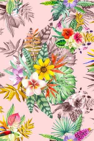 植物印花华亿平台图片