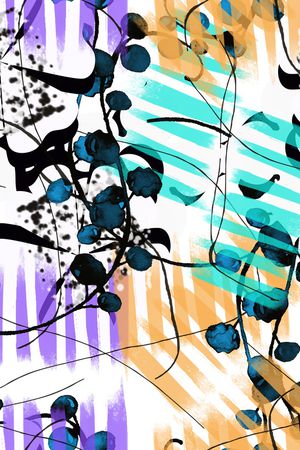 线条印花华亿平台图片