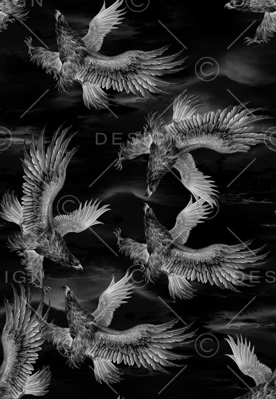 黑白华亿平台印花华亿平台图片