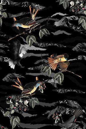 鸟印花华亿平台图片