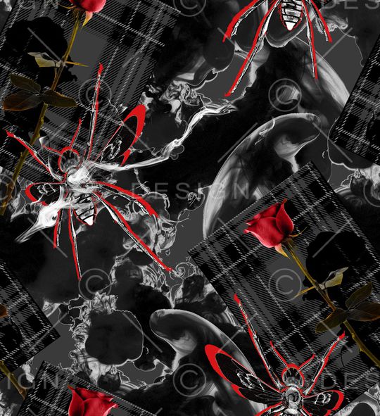 蜘蛛印花华亿平台图片