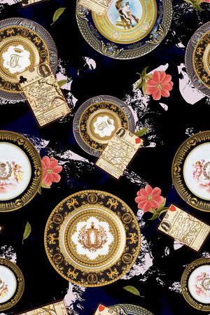 中国风印花华亿平台图片