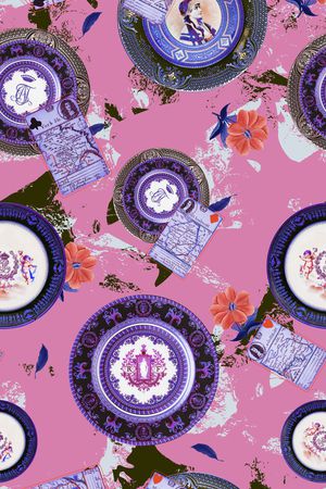 中国风印花华亿平台图片