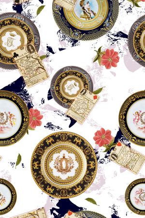 中国风印花华亿平台图片