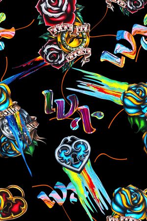 中国风印花华亿平台图片