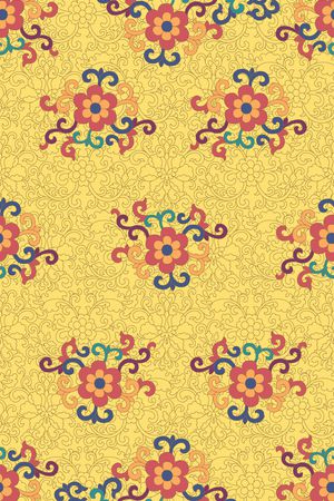 中国风印花华亿平台图片