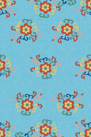 中国风印花华亿平台图片