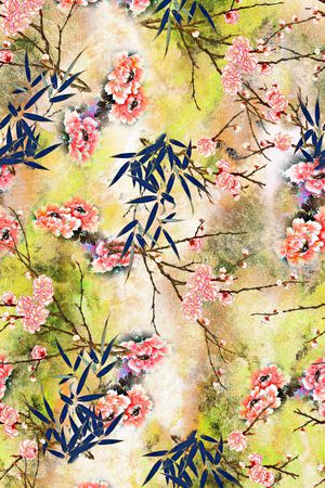 桃花印花华亿平台图片