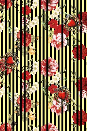 条纹印花华亿平台图片