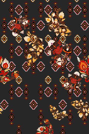 民族风印花华亿平台图片