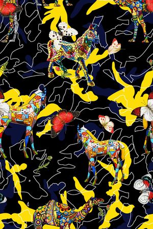 中国风印花华亿平台图片