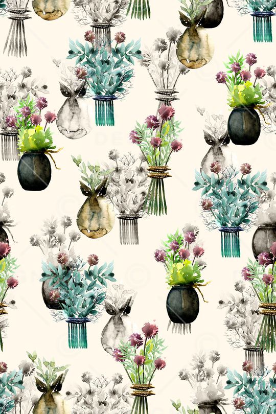 花瓶印花华亿平台图片