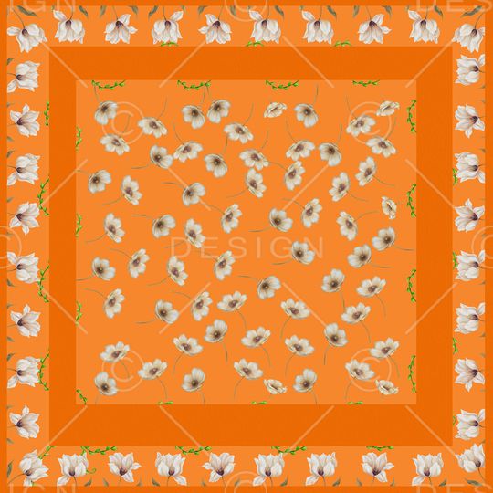 手绘花卉印花华亿平台图片