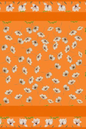 手绘花卉印花华亿平台图片