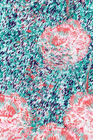 手绘花卉印花华亿平台图片