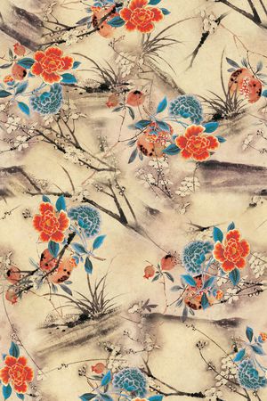 中国风印花华亿平台图片