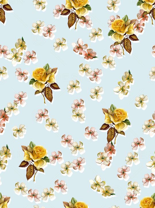 玫瑰花印花华亿平台图片