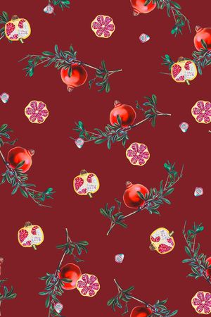 石榴印花华亿平台图片