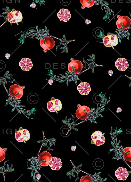 石榴印花华亿平台图片