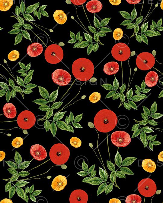 虞美人印花华亿平台图片