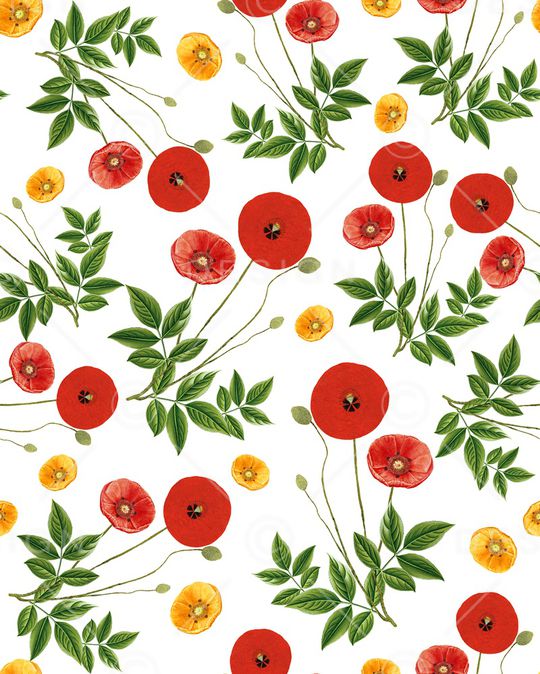 虞美人印花华亿平台图片