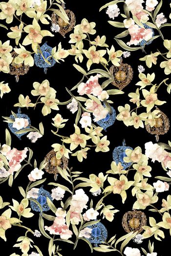 1060005-水彩花卉珠宝果实