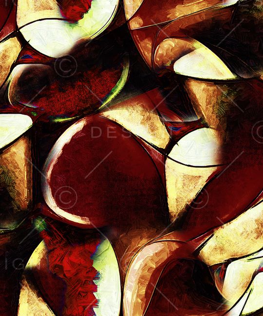 几何花卉印花华亿平台图片