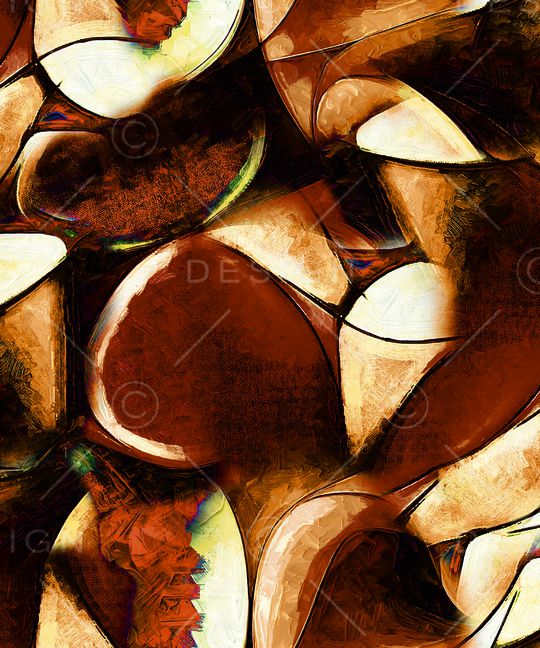 几何花卉印花华亿平台图片