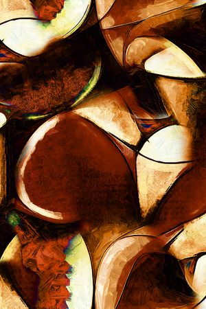 几何花卉印花华亿平台图片