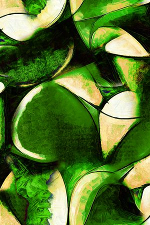 几何花卉印花华亿平台图片