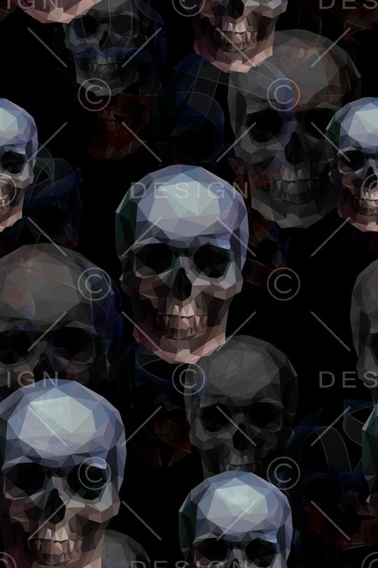 骷髅印花华亿平台图片