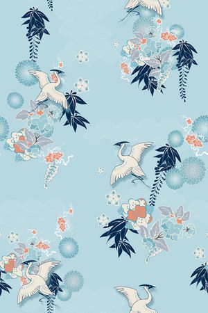 民族花卉印花华亿平台图片