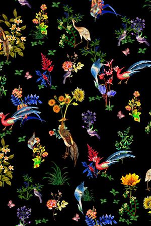 植物印花华亿平台图片