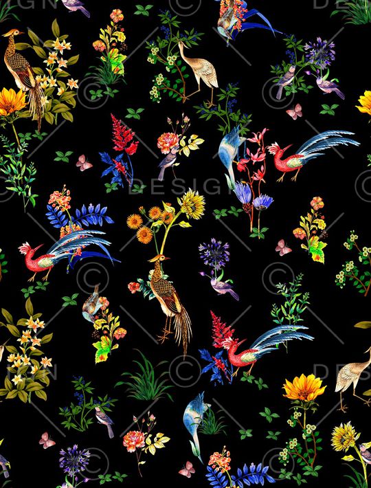 植物印花华亿平台图片