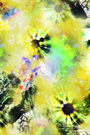 抽象底印花华亿平台图片