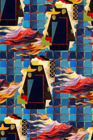 格子印花华亿平台图片