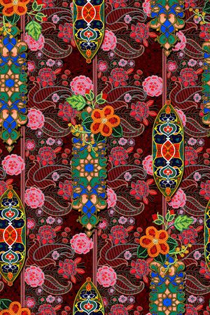 卷草印花华亿平台图片