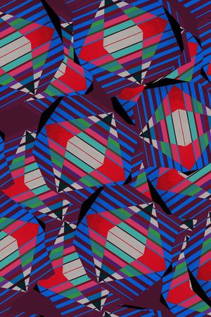 抽象印花华亿平台图片