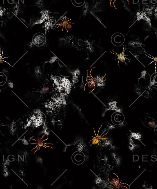 蜘蛛印花华亿平台图片