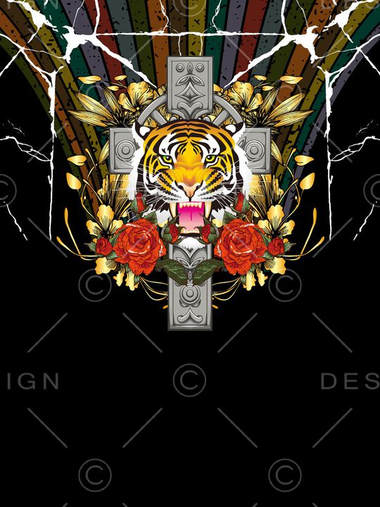 抽象男装印花华亿平台图片