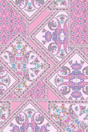 佩斯利印花华亿平台图片