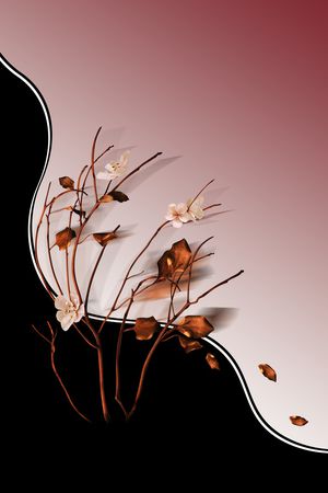 树枝印花华亿平台图片